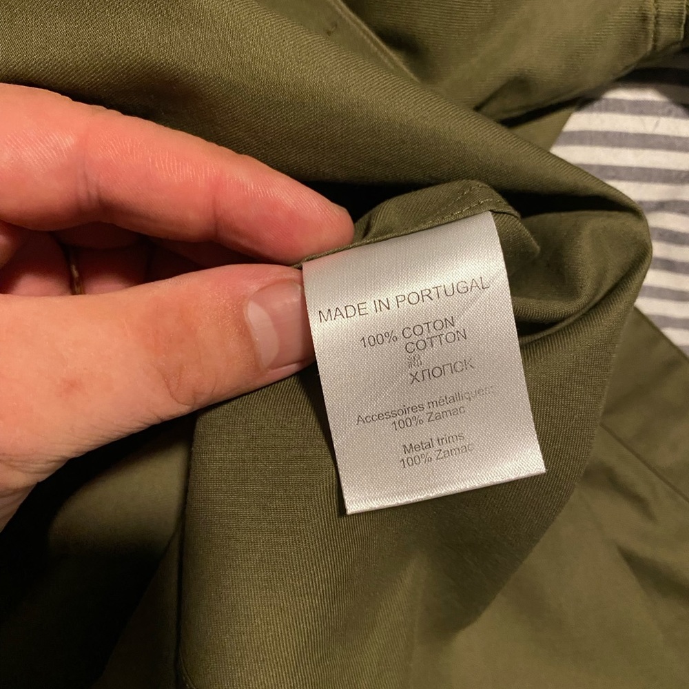 Givenchy Men’s Olive Green Dress Shirt with Metal Details - Picture 6 of 7